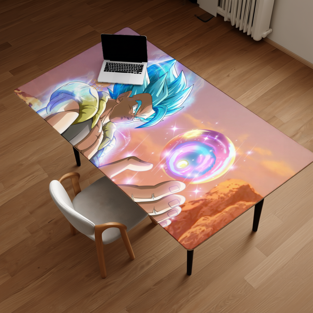 Blue Haired Warrior with Energy Orb 