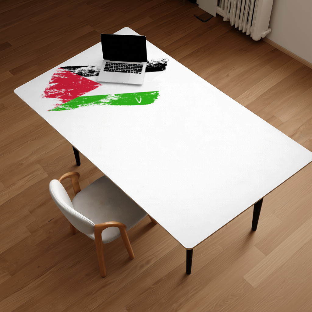 Palestine Resistance Flag Brush Stroke 