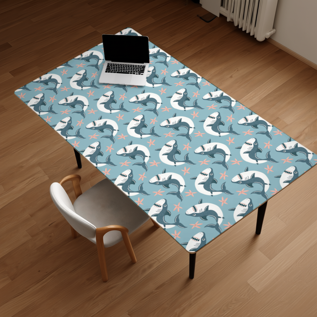 Smiling Shark Desk Pad