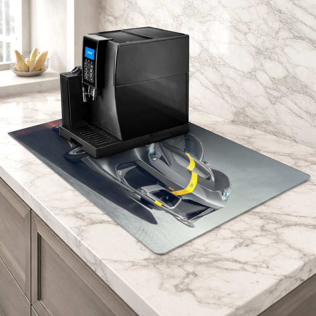 Ferrari 458 Italia Special Carbon Fiber Edition Coffee Machine Base Mat