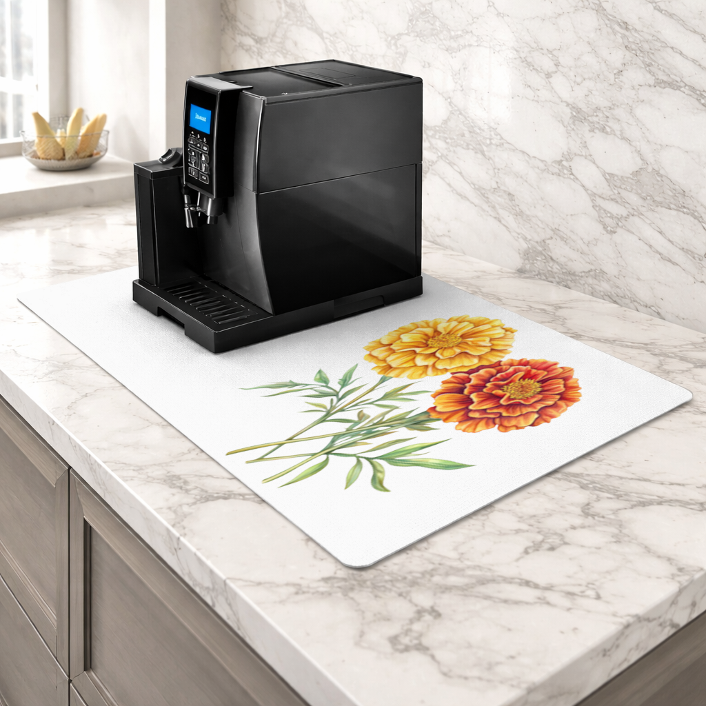 Botanical Yellow Orange Marigold 