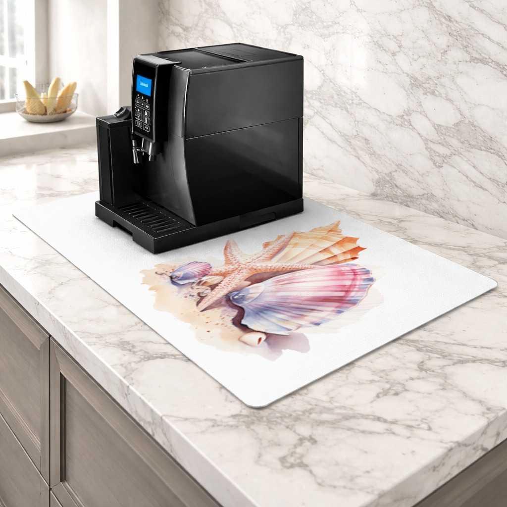 Watercolor Coastal Seashells 