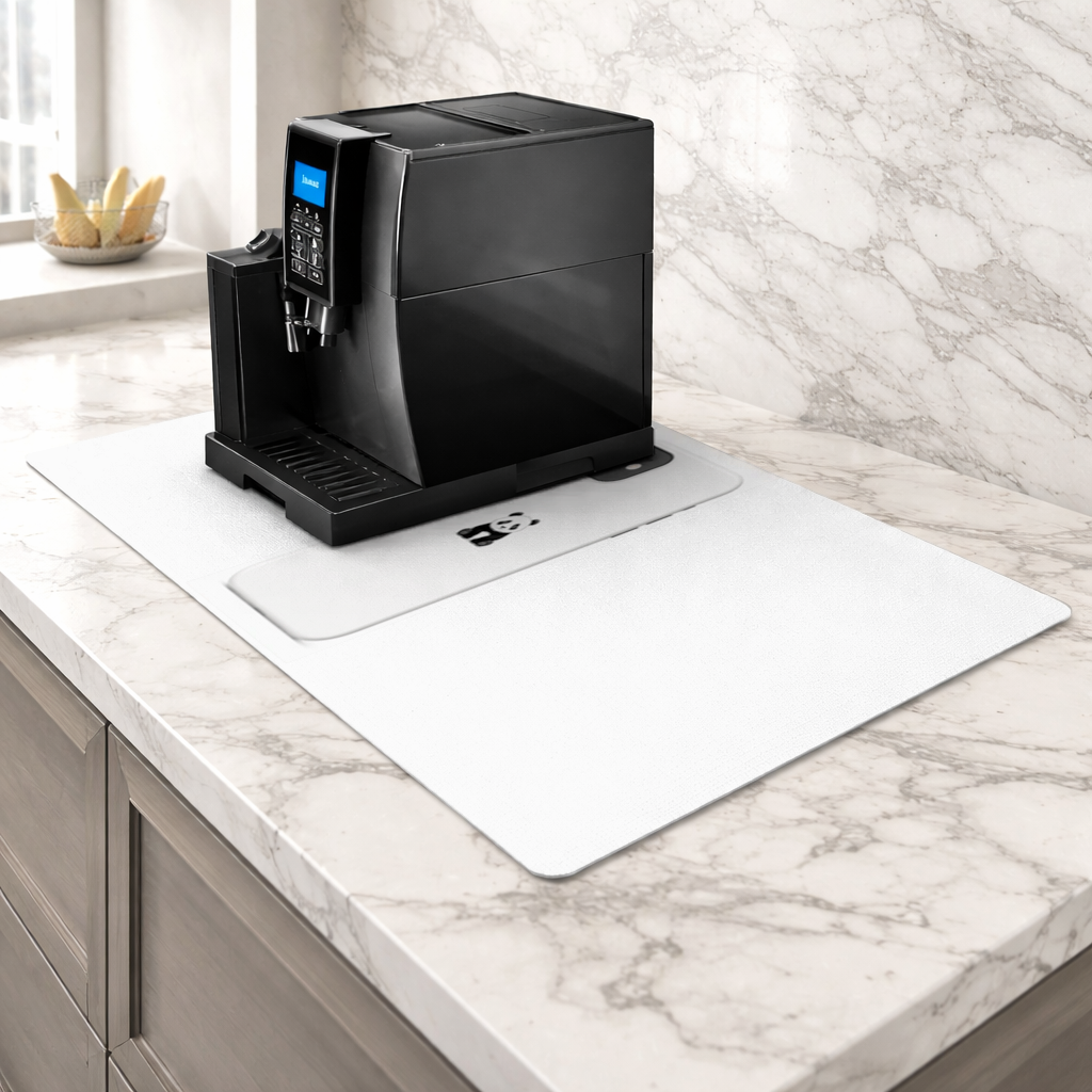 Minimalist Panda Phone Case Coffee Machine Base Mat
