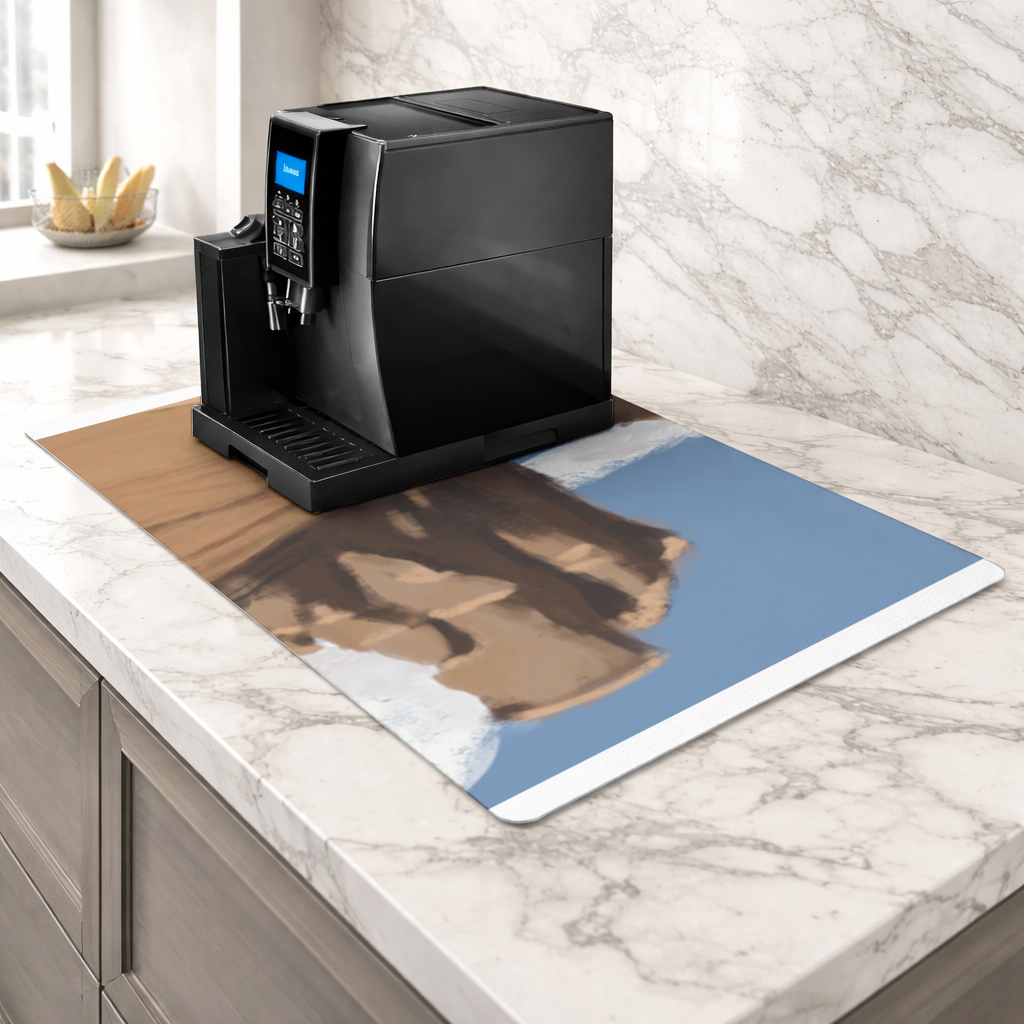 Desert Monolith Stylized Environment Concept Coffee Machine Base Mat