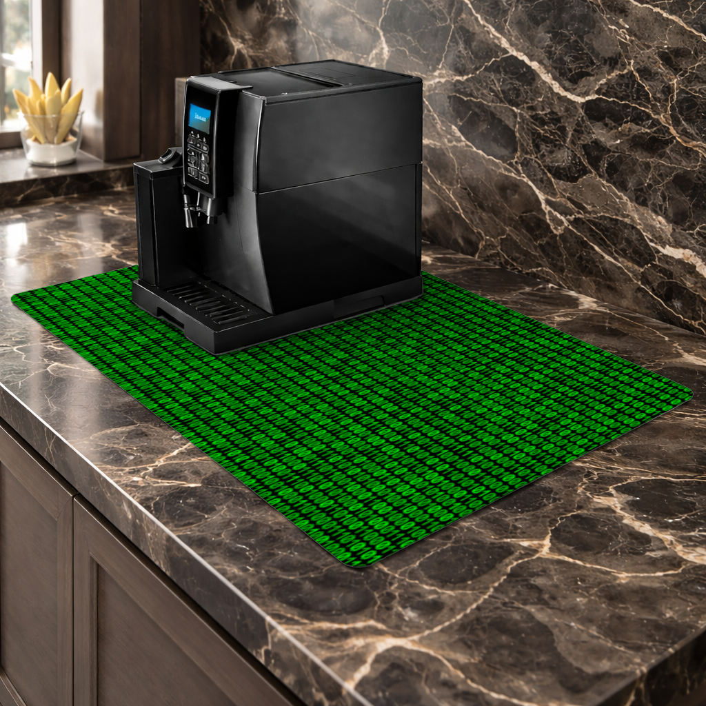 Matrix Style Digital Binary Code Background 