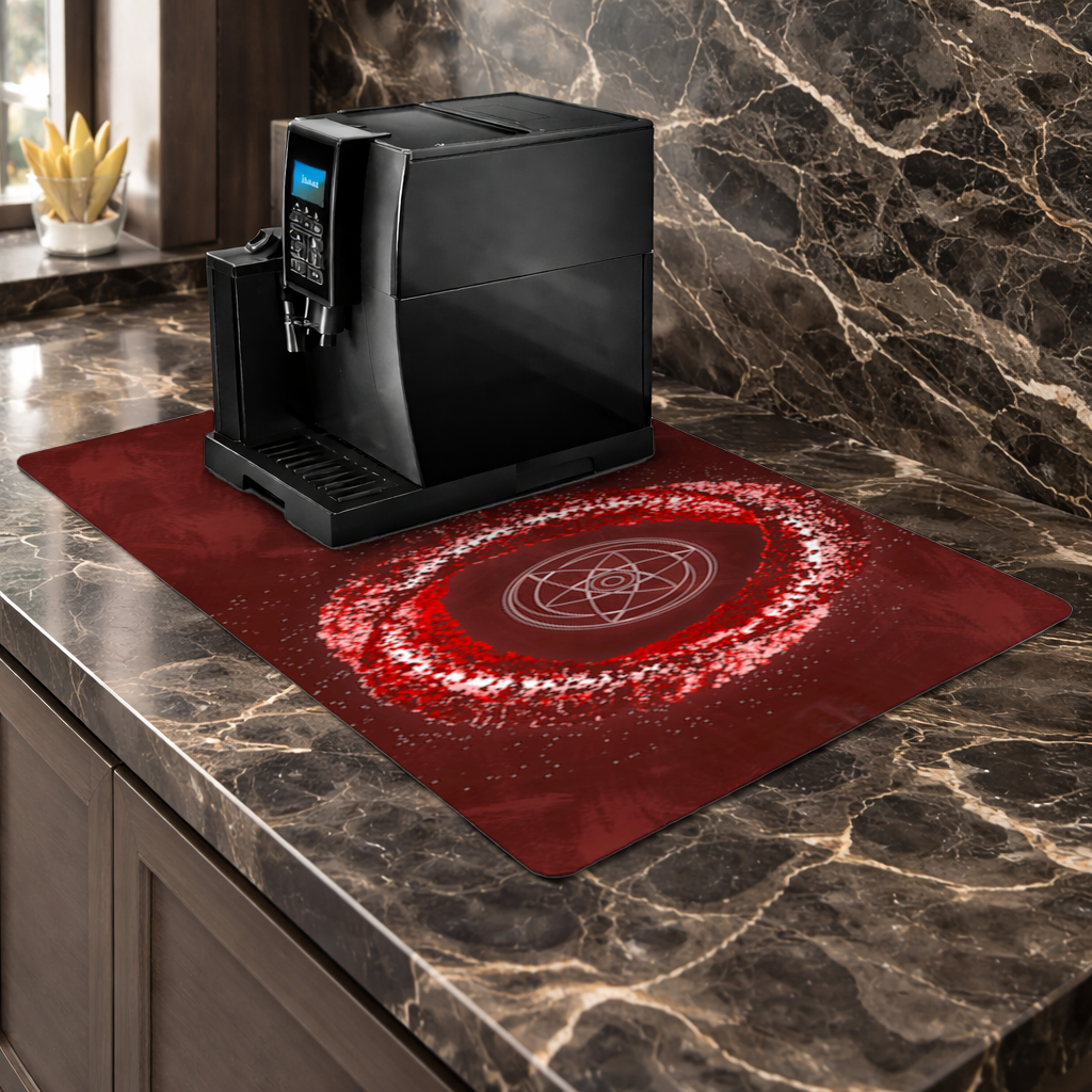Mangekyō Sharingan  The Infinite Vortex of Power Coffee Machine Base Mat
