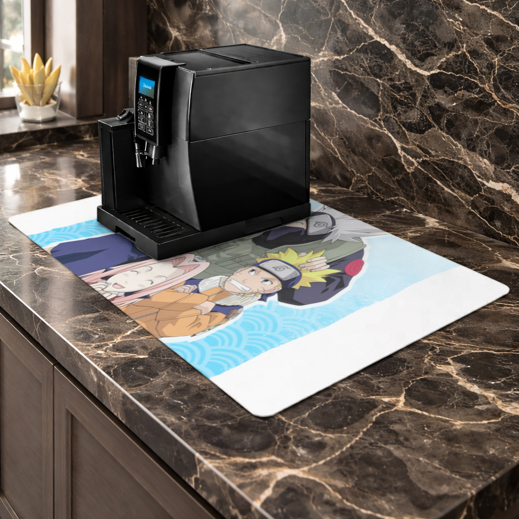 Naruto Team 7  The Legacy of Konoha Coffee Machine Base Mat