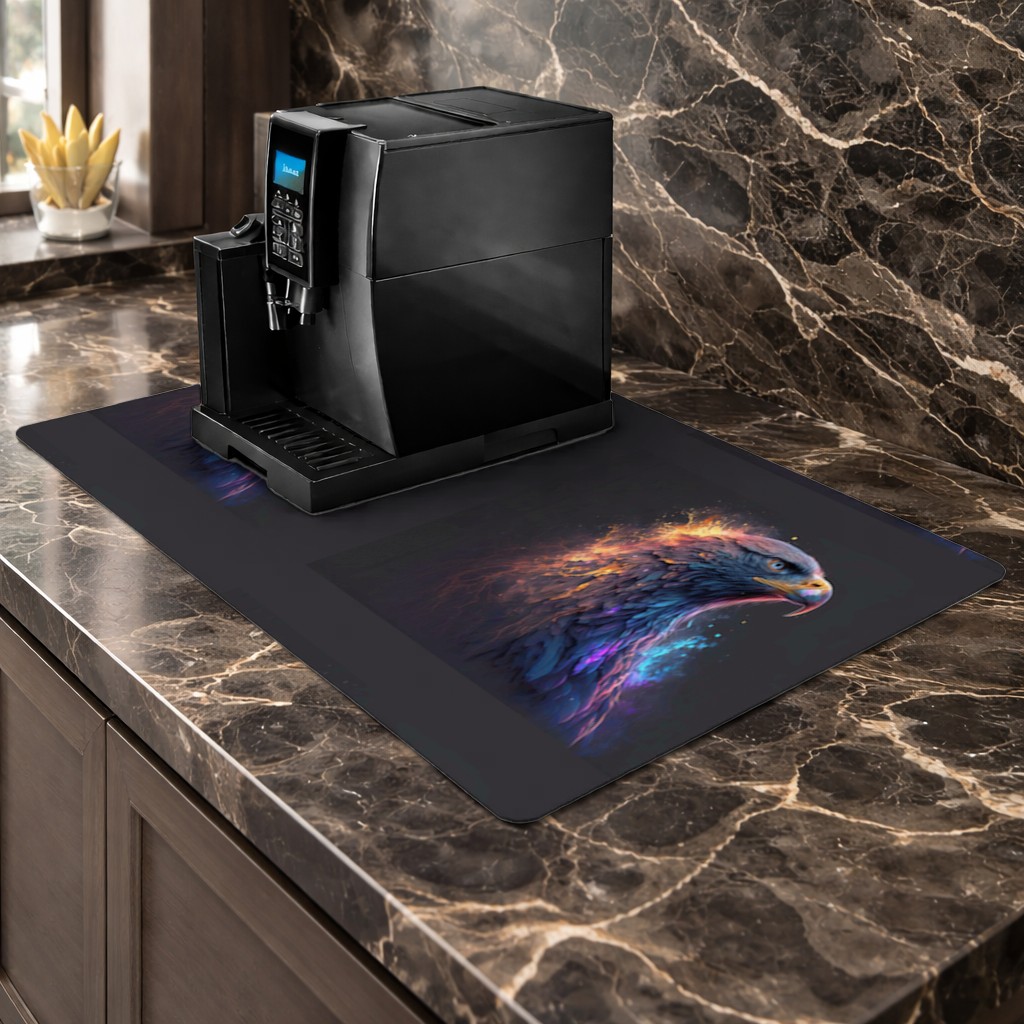 Kartal resmi  Güç ve özgürlüğün simgesi. Kahve Makinası Alt Matı