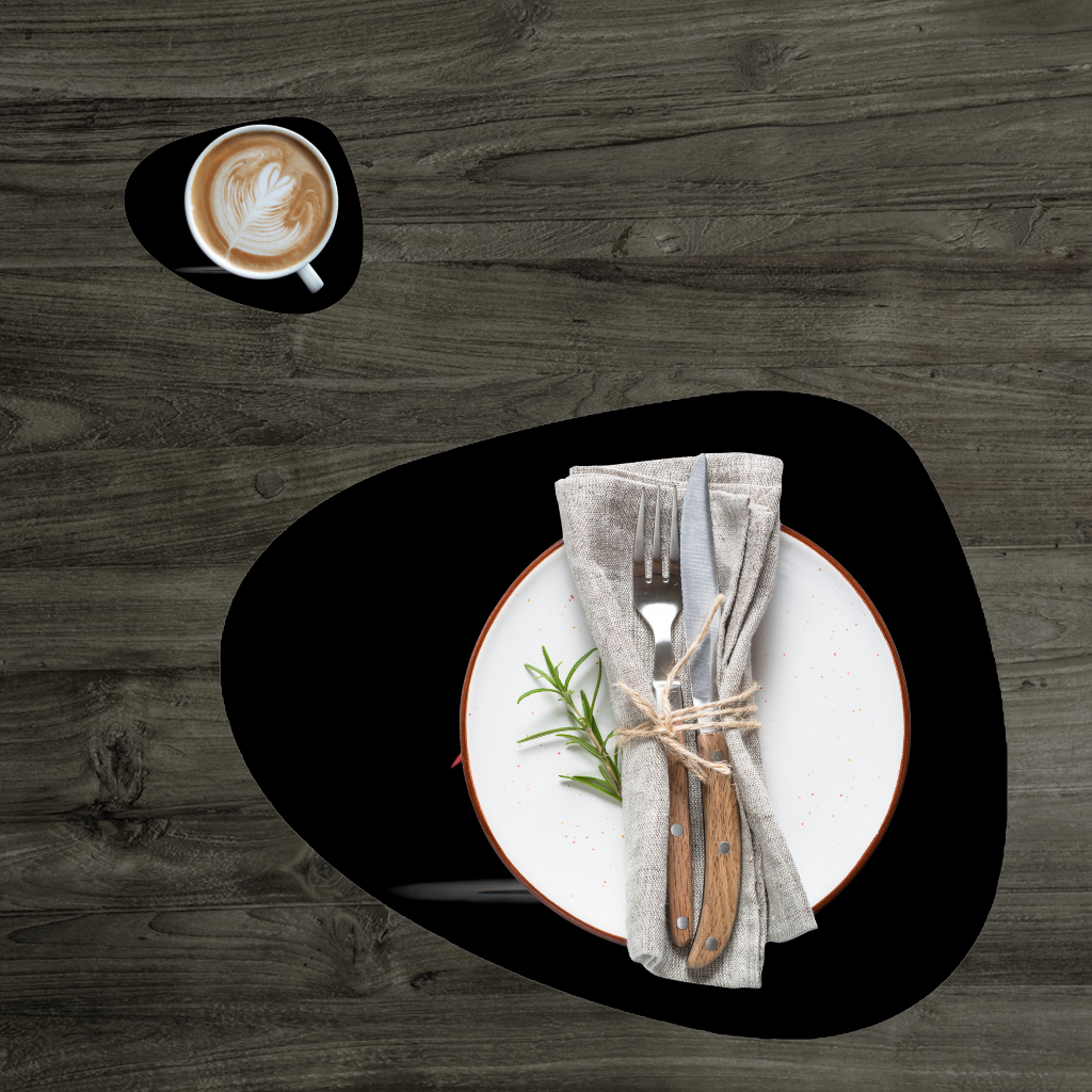 Karanlıktan Gelen Güç Naruto Uzumaki Hokage Silüeti Servis Tabağı Altlığı (12 Adet)