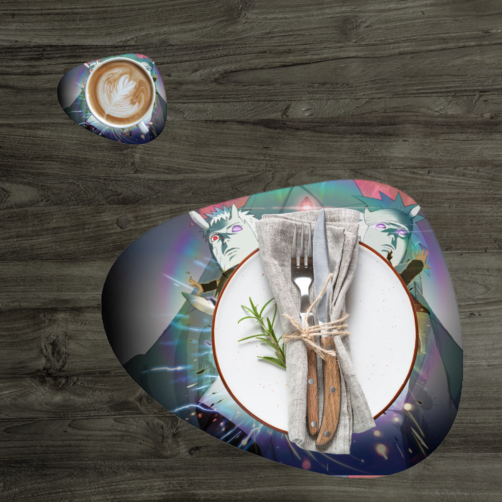 Naruto  Sasuke  Ultimate Rasengan Chidori Clash Charger Plate Set  12 Pieces