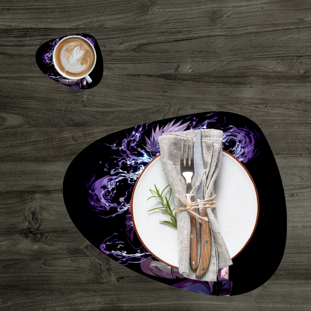 Kakashi Hatake  The Surge of Purple Lightning Charger Plate Set  12 Pieces