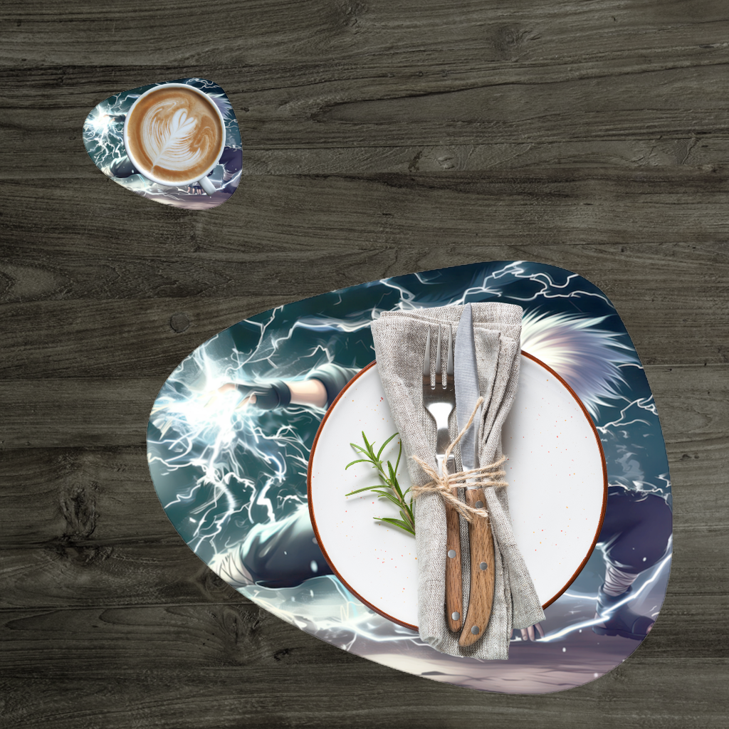 Kakashi Hatake  The Roar of the Lightning Blade Charger Plate Set  12 Pieces