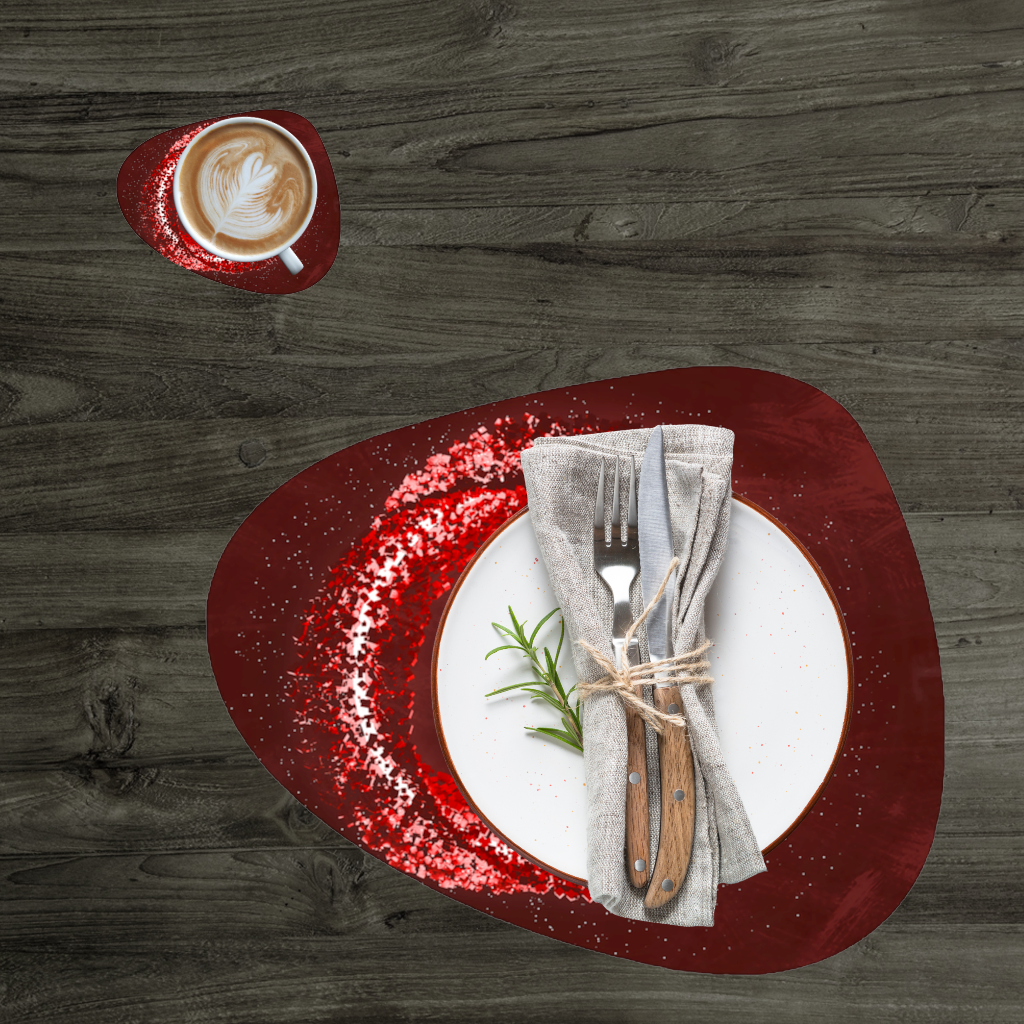 Mangekyō Sharingan  Gücün Sonsuz Girdabı Servis Tabağı Altlığı (12 Adet)