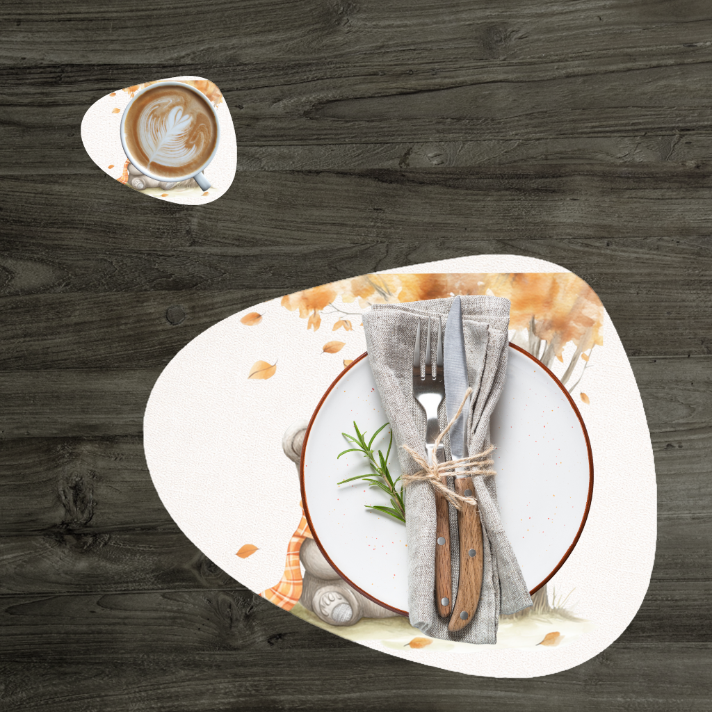 Reading Bear with Orange Scarf 