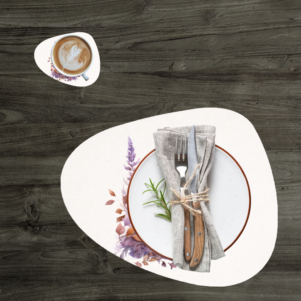 Cottagecore Lavender and Leaves Lantern 