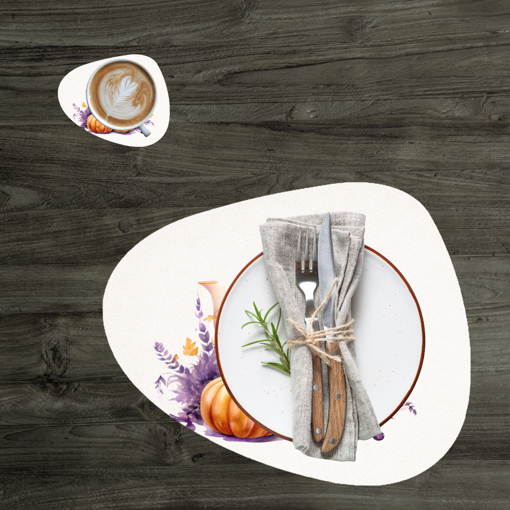 Vintage Purple Floral Pumpkin Teapot 