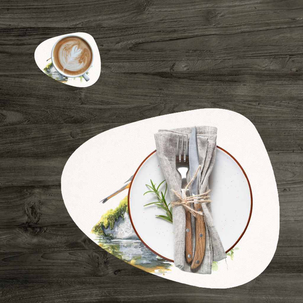 Orange Baltimore Oriole Bird Charger Plate Set  12 Pieces
