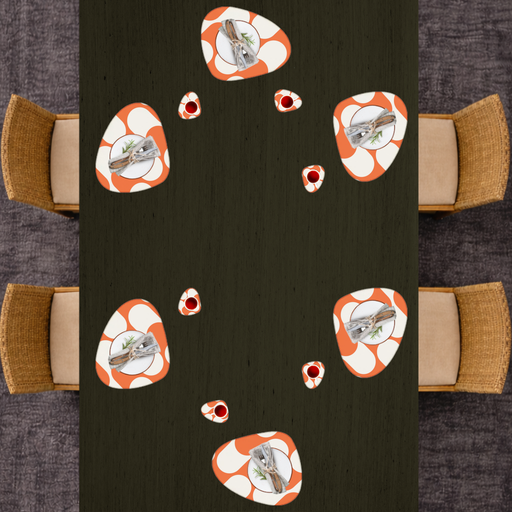 Seamless repeating pattern Charger Plate Set  12 Pieces