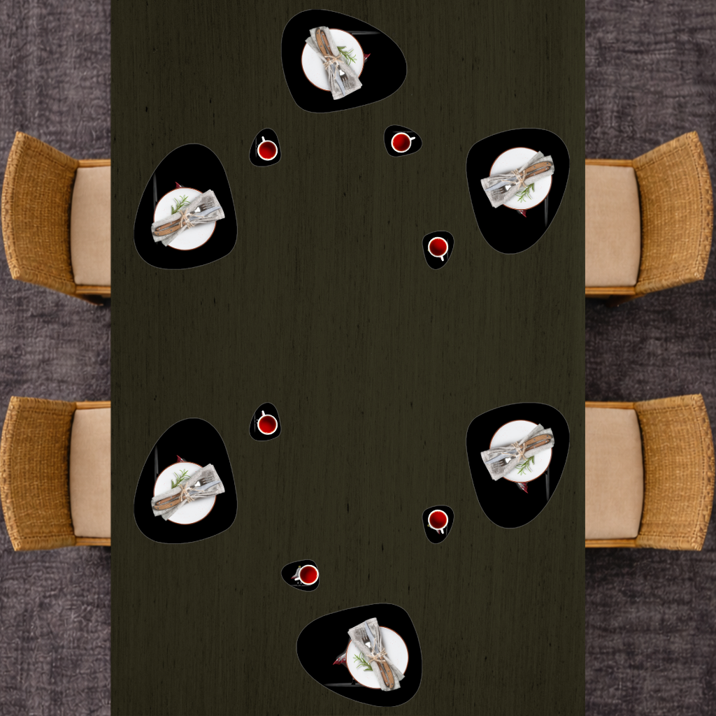 Power from Darkness Naruto Uzumaki Hokage Silhouette Charger Plate Set  12 Pieces