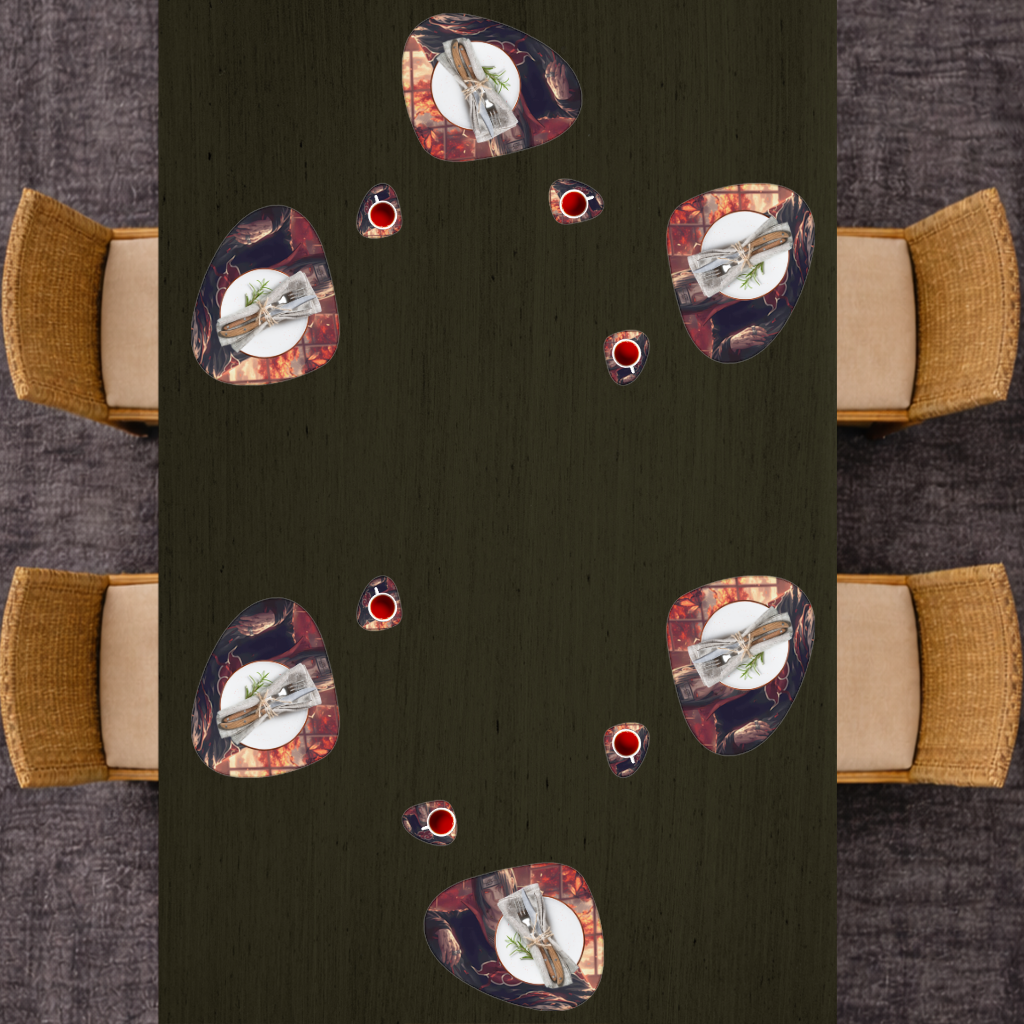 Itachi Uchiha  The Crimson Sunset of Sacrifice Charger Plate Set  12 Pieces