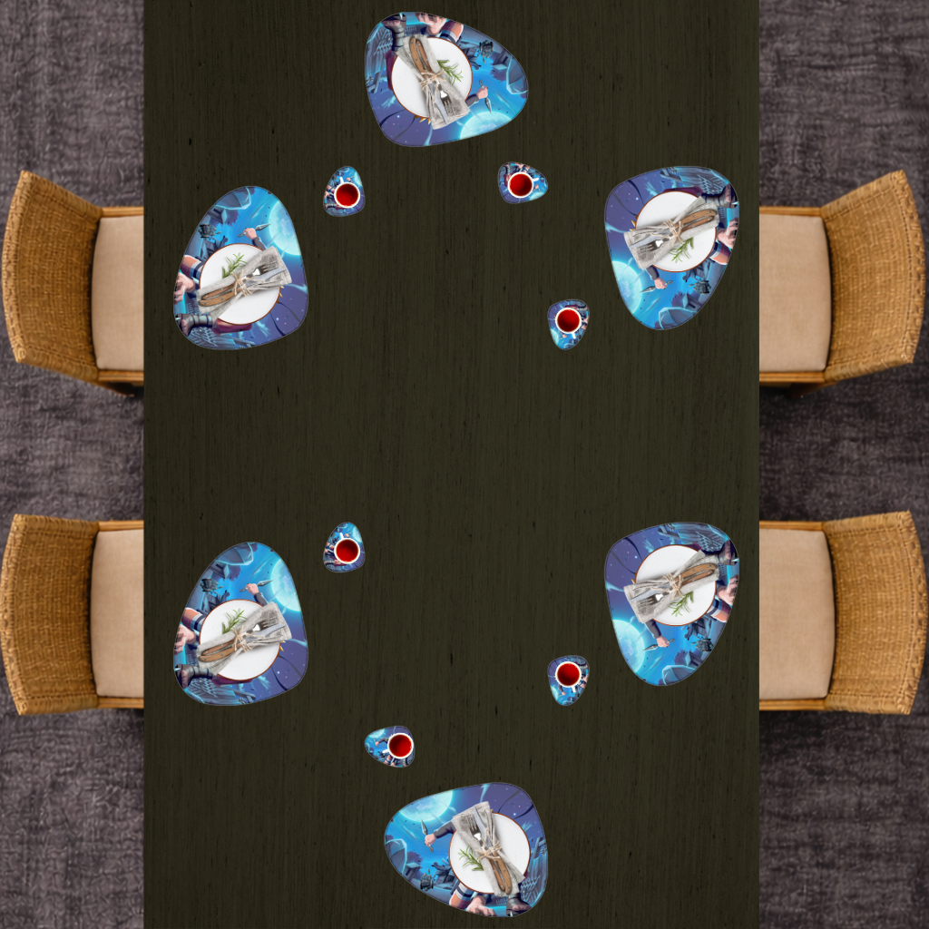 Naruto Uzumaki  Shinobi Strike Under the Moonlight Charger Plate Set  12 Pieces