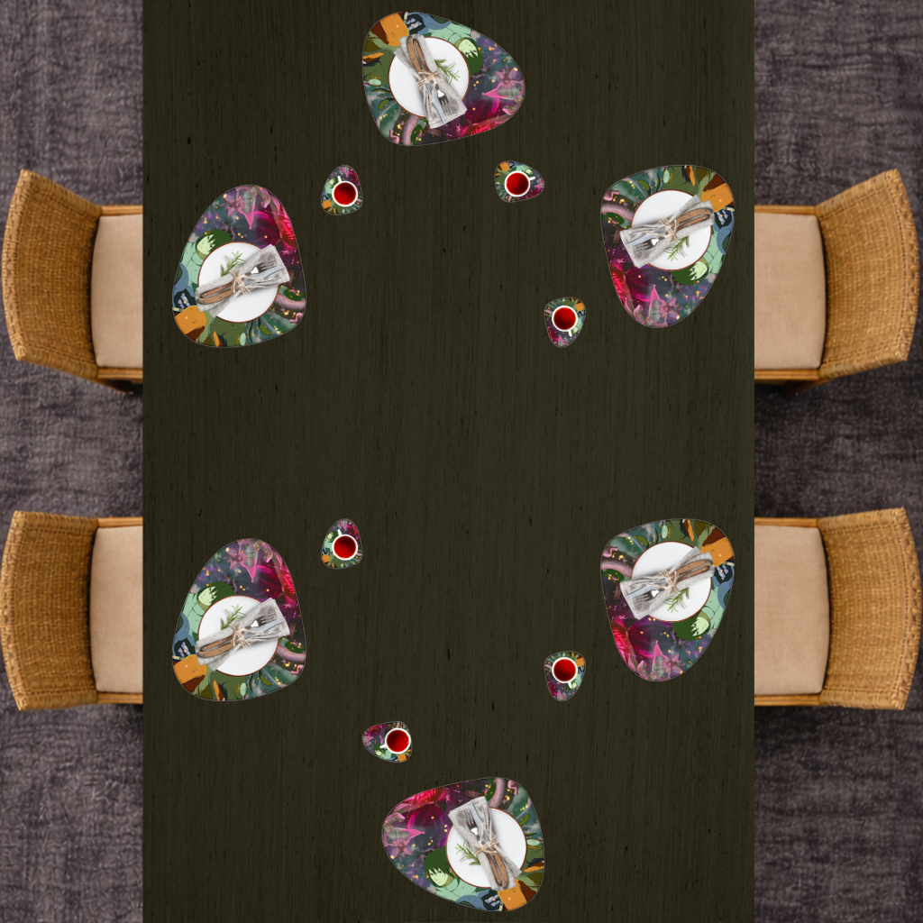 Ninja Takımı Dev Yaratık Savaşı Servis Tabağı Altlığı (12 Adet)