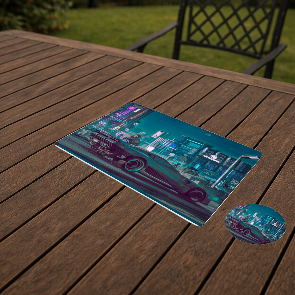 Cyberpunk Themed Customizable Gaming Design Product Charger Plate Set  12 Pieces