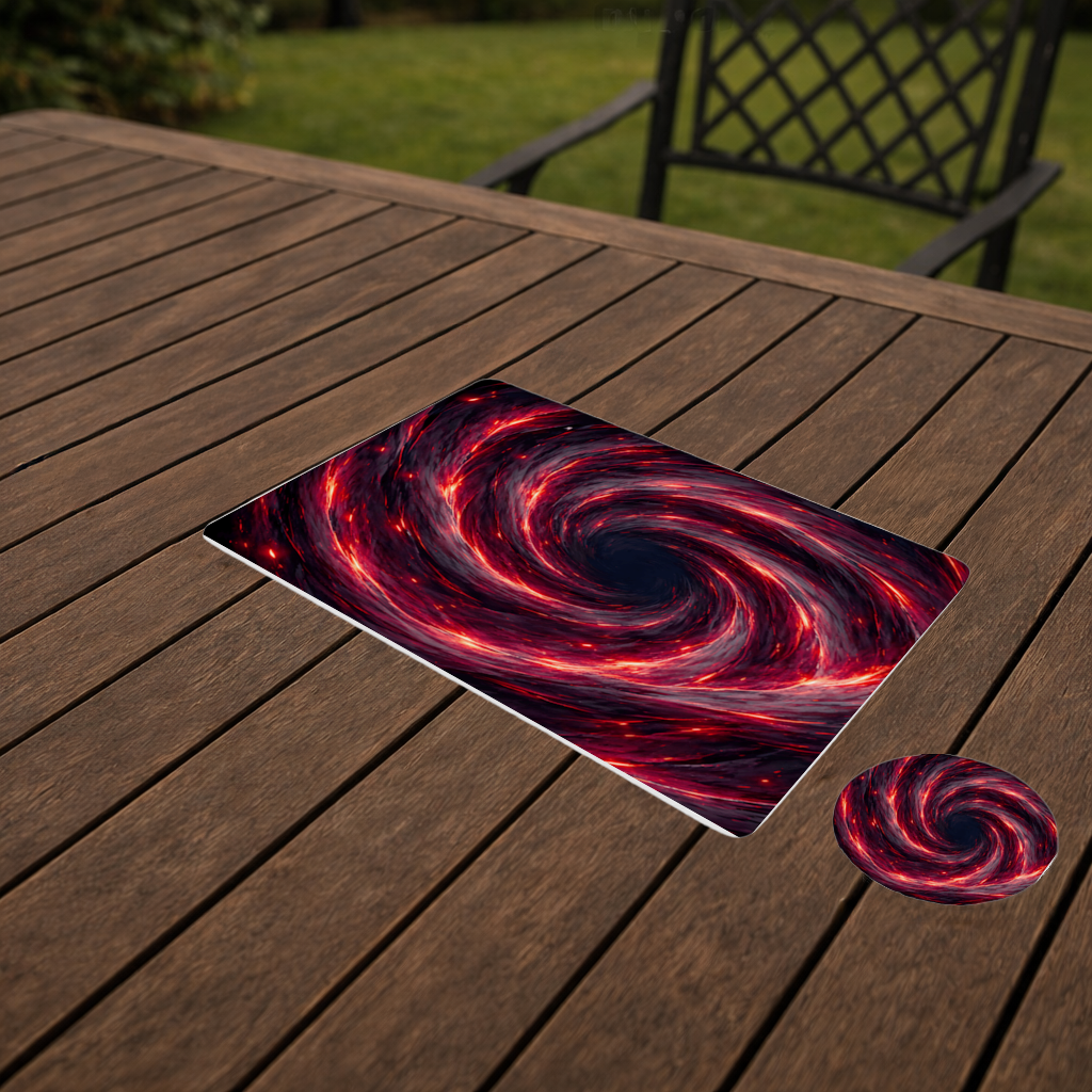 Uchiha Brothers Eternal Black Flames of Amaterasu Charger Plate Set 12 Pieces