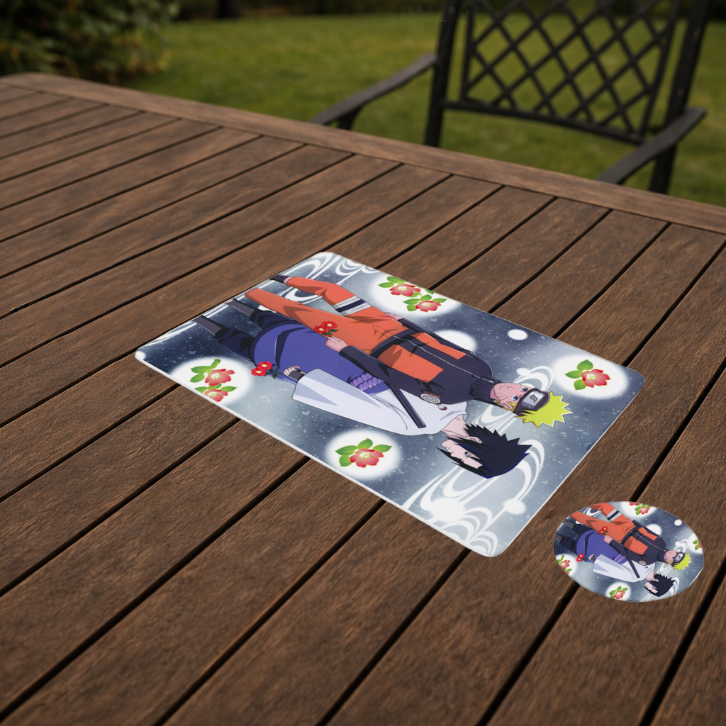 Two Rival Warriors with Red Camellias Charger Plate Set 12 Pieces