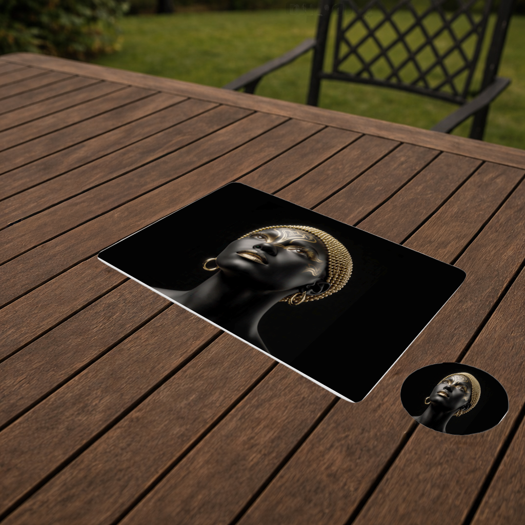 Gold Afrofuturistic Black Woman 