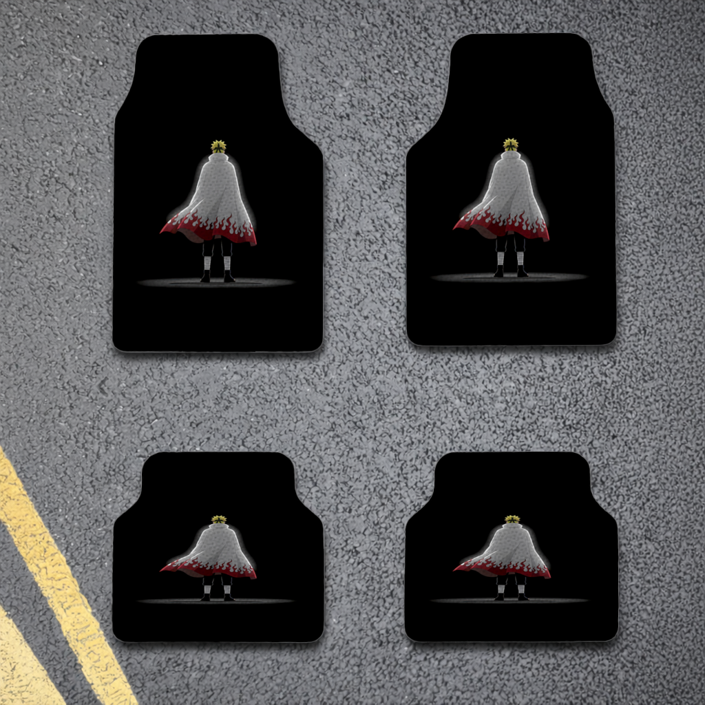 Power from Darkness Naruto Uzumaki Hokage Silhouette Car Floor Mats
