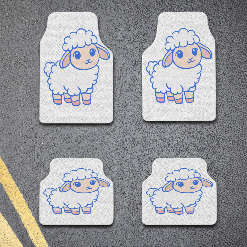 Cute Kawaii Lamb Car Floor Mats