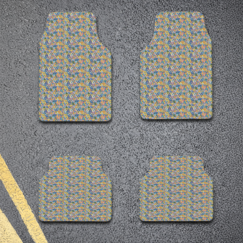 Rainbow triangle pattern Car Floor Mats