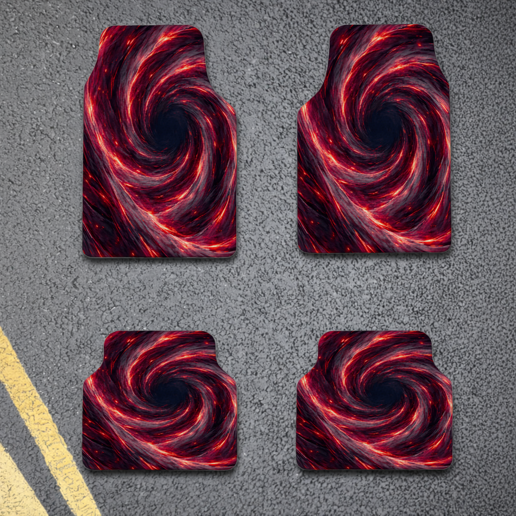 Uchiha Brothers Eternal Black Flames of Amaterasu Car Floor Mats