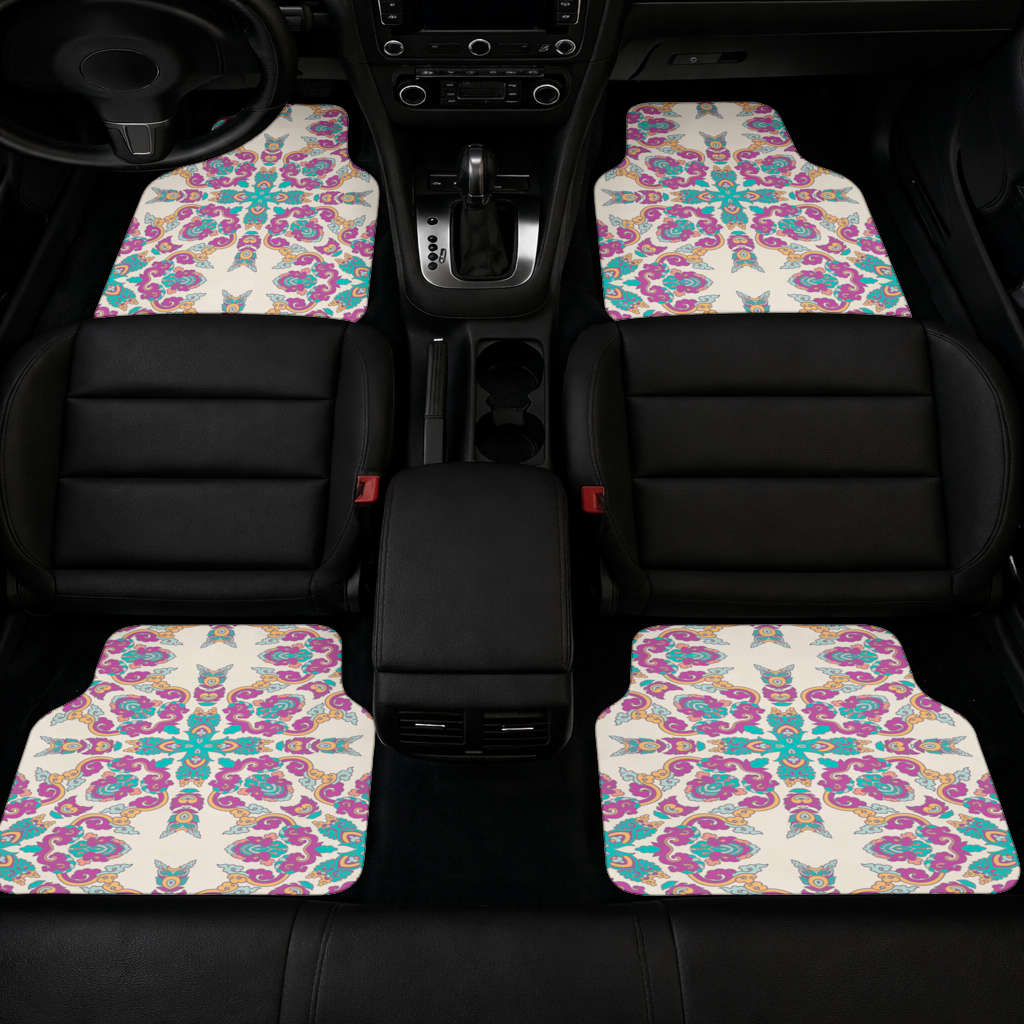 Colorful Oriental Symmetrical Mandala Pattern 