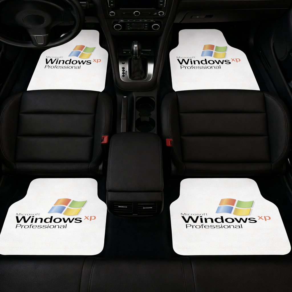 Digital Nostalgia Windows XP Iconic Logo Car Floor Mats