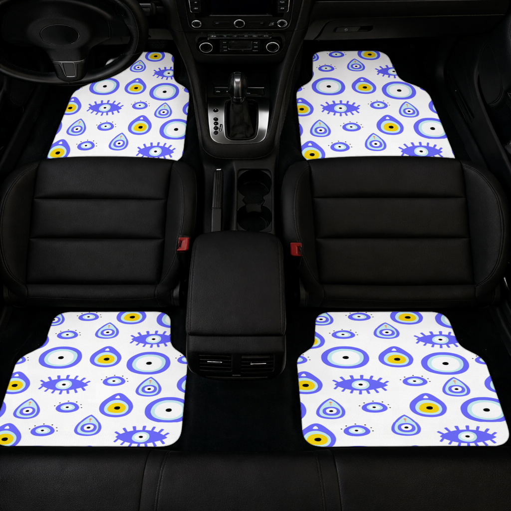 Evil Eye Pattern Car Floor Mats