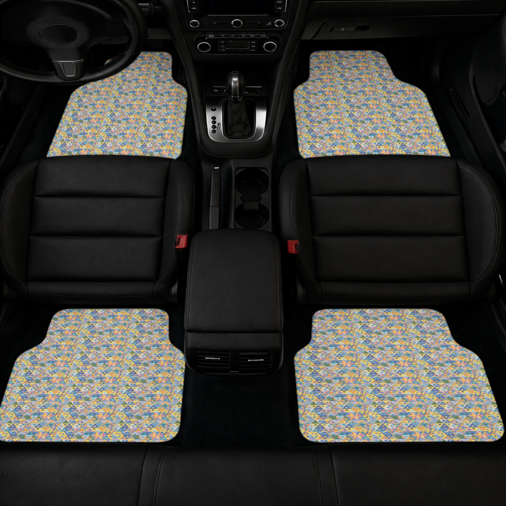 Rainbow triangle pattern Car Floor Mats