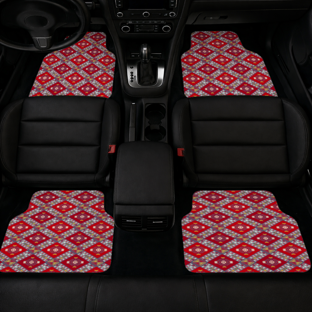 Traditional Kilim Pattern Motif Car Floor Mats