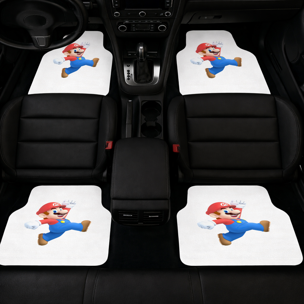 Retro Pixel Hero Design Car Floor Mats