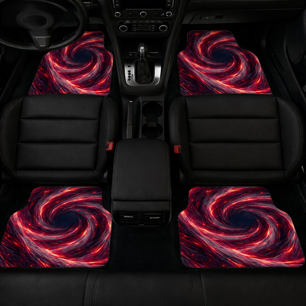 Uchiha Brothers Eternal Black Flames of Amaterasu Car Floor Mats