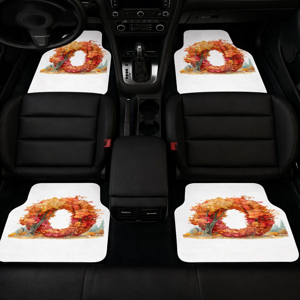 Autumn Leaf Letter O Car Floor Mats