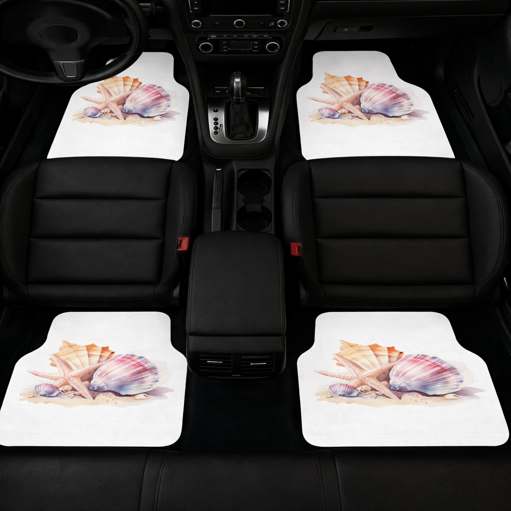 Watercolor Coastal Seashells 