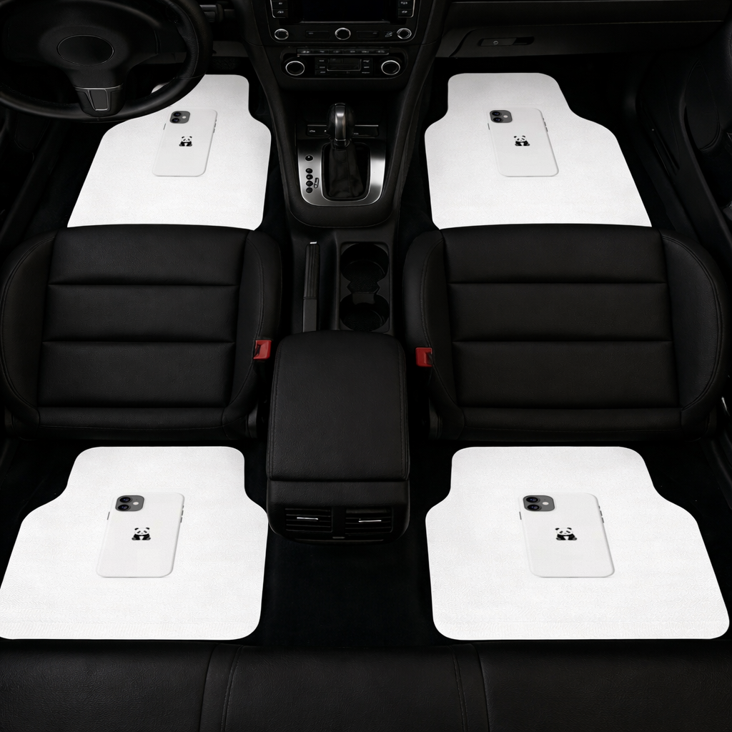 Minimalist Panda Phone Case Car Floor Mats