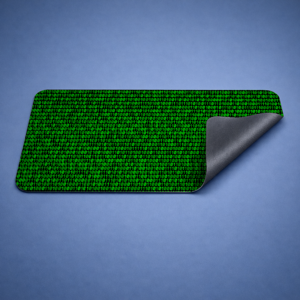 Matrix Style Digital Binary Code Background Mouse Pad