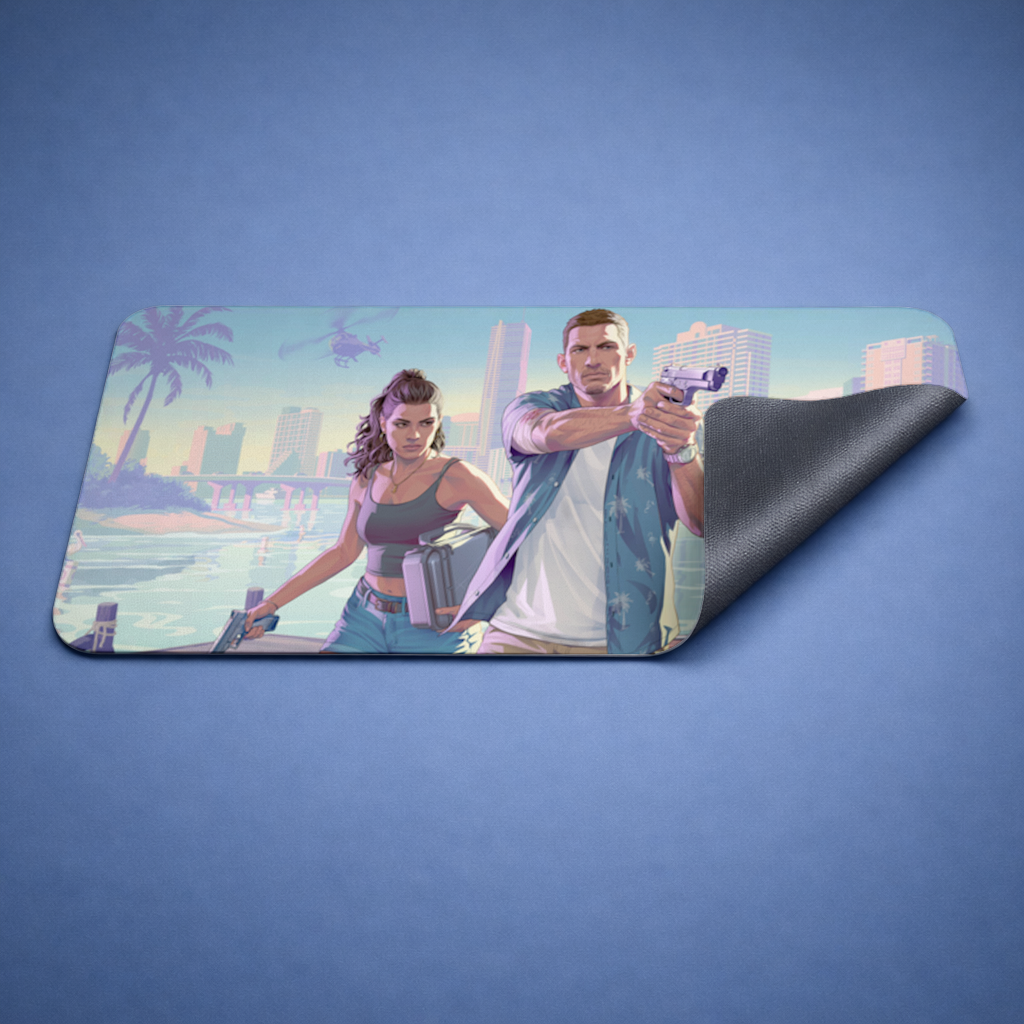 Vice City Çatışması  Tropik Soygun İkilisi Mouse Pad