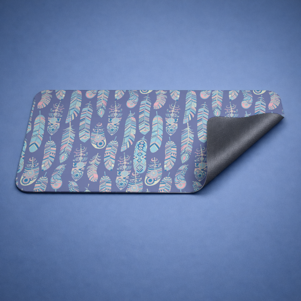 Boho Tribal Feather Mouse Pad