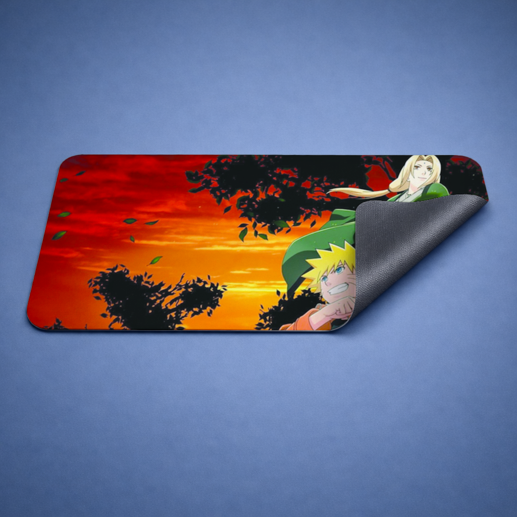 Gün Batımı Turuncu Ceketli Savaşçı Mouse Pad