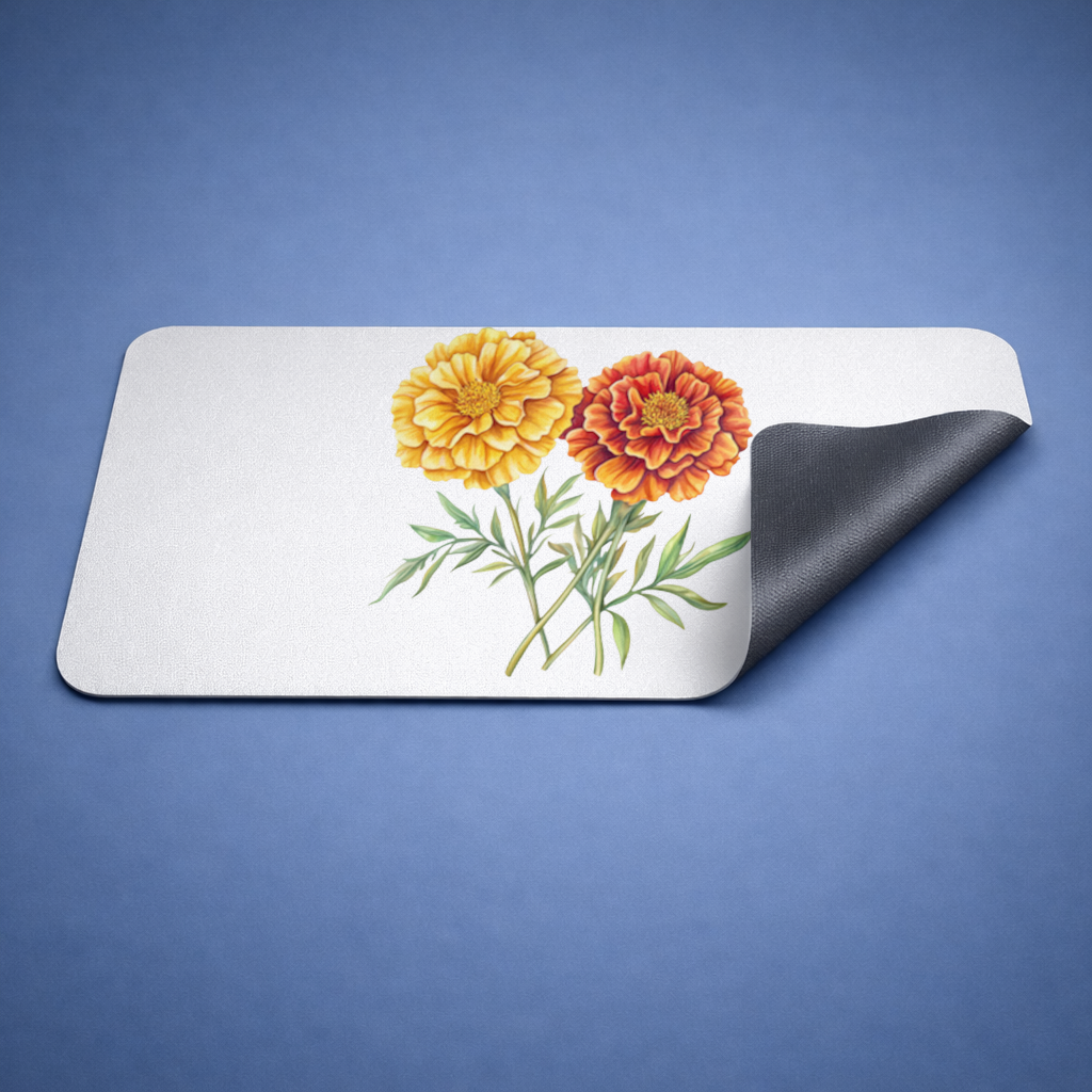 Botanical Yellow Orange Marigold 