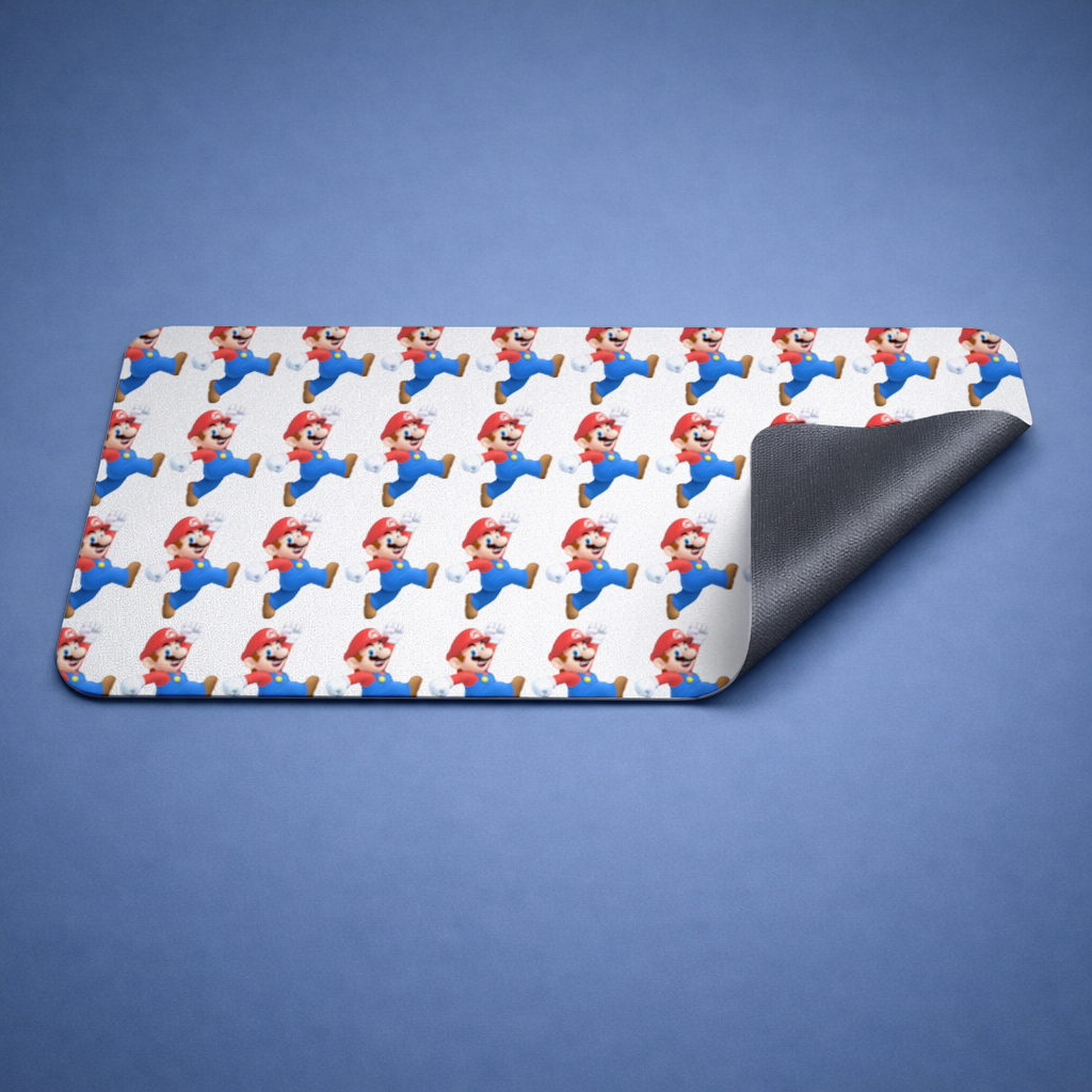 Retro Pixel Hero Design Mouse Pad